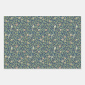 Oudegroene bladeren William Morris patronen Inpakpapier Vel (Voorkant 3)