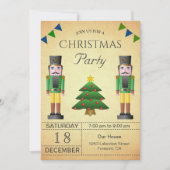 Oudegroene Notenkraker Kerstvakantie Kerstfeest Kaart (Voorkant)
