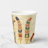 Oudegyptische farao Ramses II Paarden papyrus Papieren Bekers (Rechts)