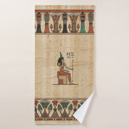 Oudegyptische Godin Isis Badhanddoek