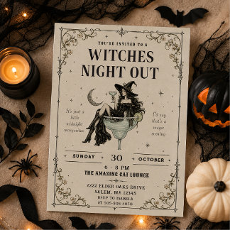 Oudeheksennacht uit Halloween-feest Kaart