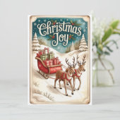 Oudejaar Kerstmis Feestdagenkaart (Staand voorkant)