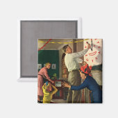 Oudejaar, middernacht op oudejaarsavond magneet (Voorkant / Achterkant)