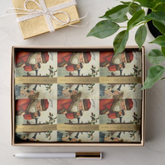 Oudejaars - Sinterklaas belt aan Tissuepapier (Geschenk)