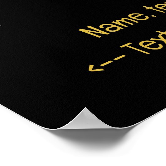 Oudejaarsavond 18 x 12 Zwart & Goud Poster (Hoek)