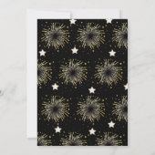 Oudejaarsavond 2023 Gold Champagne Stars Kaart (Achterkant)