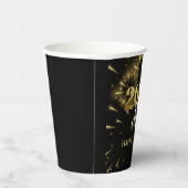 Oudejaarsavond 2025 Party Gold & Black Papieren Bekers (Rechts)