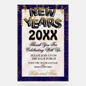 Oudejaarsavond Acryl Welkom Teken Bord (Voorkant)