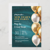 Oudejaarsavond Blauwgroen gouden shimmer Sequin ba Kaart (Voorkant)