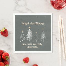 Oudejaarsavond Bright and Shining Holiday Party Servet