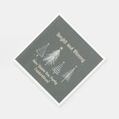 Oudejaarsavond Bright and Shining Holiday Party Servet (Hoek)