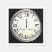 Oudejaarsavond bruiloft servetten (Voorkant)