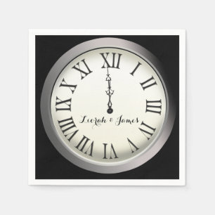 Oudejaarsavond bruiloft servetten