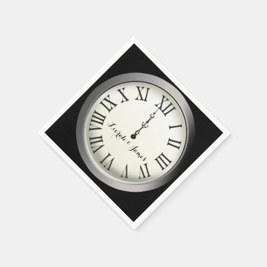 Oudejaarsavond bruiloft servetten (Hoek)