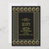 Oudejaarsavond brullen 20's Couple Party, ZRP Kaart (Achterkant)