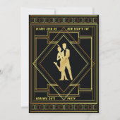 Oudejaarsavond brullende 20's  Party, ZRP Kaart (Voorkant)