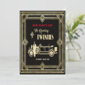 Oudejaarsavond brullende twintigers & autofeest, Z Kaart (Staand voorkant)