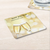 Oudejaarsavond & Dag Toast Feest Kartonnen Onderzetters (Schuin)