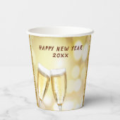 Oudejaarsavond & Dag Toast Feest Papieren Bekers (Achterkant)