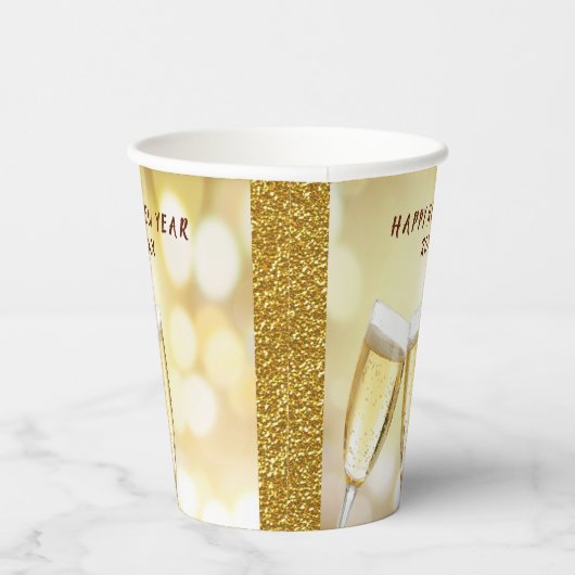 Oudejaarsavond & Dag Toast Feest Papieren Bekers (Rechts)