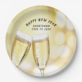 Oudejaarsavond & Dag Toast Feest Papieren Bordje (Voorkant)