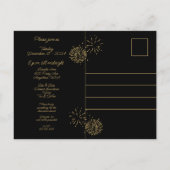 Oudejaarsavond Dessert Charcuterie & Wijnfeest Briefkaart (Achterkant)