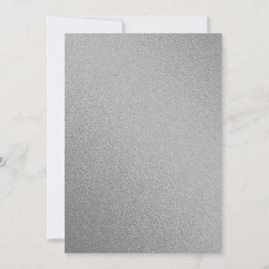 Oudejaarsavond feest 2024 zilveren glitter zwart kaart (Achterkant)