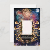 Oudejaarsavond feest blanco uitnodiging Kaart (Voorkant / Achterkant)