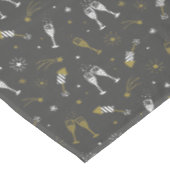 Oudejaarsavond feest Champagne en vuurwerk Tafelkleed (Gekanteld)