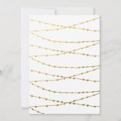 Oudejaarsavond feest Gold Cheer Champagne Toast Kaart (Achterkant)