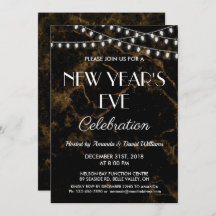 Oudejaarsavond feest licht goud zwart marmer