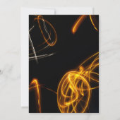 Oudejaarsavond feest licht sprankelaar Uitnodiging (Achterkant)