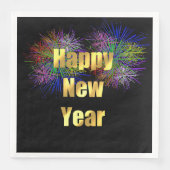 Oudejaarsavond Feest Vuurwerk Servet (Voorkant)