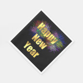 Oudejaarsavond Feest Vuurwerk Servet (Hoek)