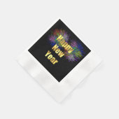 Oudejaarsavond Feest Vuurwerk Servet (Hoek)