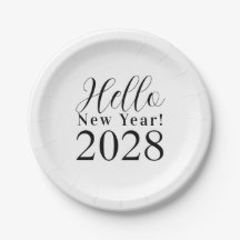 Oudejaarsavond feest zwart-wit