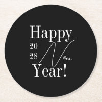 Oudejaarsavond feest zwart-wit