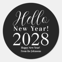 Oudejaarsavond Gelukkig Nieuwjaar Zwart-wit