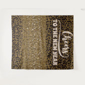 Oudejaarsavond Groovy Disco Foto Prop Achtergrond Wandkleed (Voorkant (horizontaal))