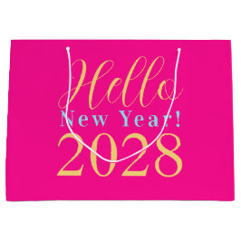 Oudejaarsavond Hot Pink Party Favor Groot Cadeauzakje