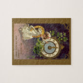 Oudejaarsavond Ierse meid met klok middernacht Legpuzzel (Horizontaal)