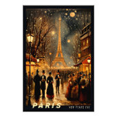 Oudejaarsavond in Parijs Foto Afdruk (Voorkant)