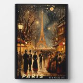 Oudejaarsavond in Parijs Fotoplaat (voorkant)