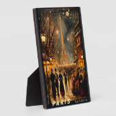 Oudejaarsavond in Parijs Fotoplaat (Zijkant)