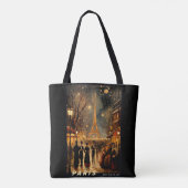 Oudejaarsavond in Parijs Tote Bag (Achterkant)