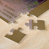 oudejaarsavond Irish Lass Clock om middernacht Legpuzzel (Zijkant)