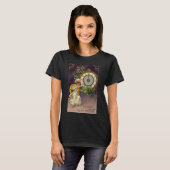 oudejaarsavond Irish Lass Clock om middernacht T-shirt (Voorkant volledig)