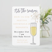 Oudejaarsavond is het seizoen vakantie kaart (Staand voorkant)