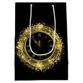 Oudejaarsavond klok Glitter Confetti Medium Cadeauzakje (Achterkant)