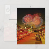 Oudejaarsavond, Ottawa, Ontario, Canada Feestdagenkaart (Voorkant / Achterkant)